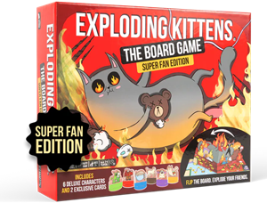 Exploding Kittens The Board Game - Super Fan Edition
