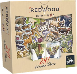 Afbeelding van het spelletje Redwood - 242 Wooden Tokens