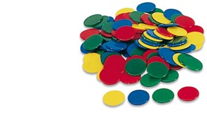 Afbeelding van het spelletje Fiches 15mm Assorti (100 stuks)