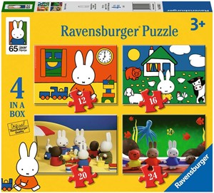 Afbeelding van het spelletje Nijntjes 65e Verjaardag Puzzel (4 in 1)