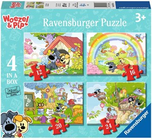Woezel Pip 4 in 1 Puzzel