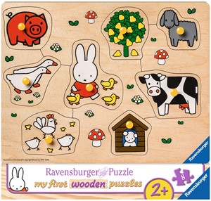 Thumbnail van een extra afbeelding van het spel Nijntje op de Boerderij Puzzel (8 stukjes)