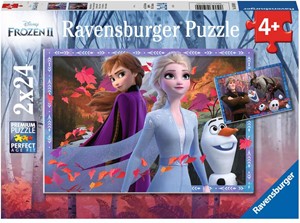 Afbeelding van het spelletje Frozen 2 - Ijzige Avonturen Puzzel (2x24 stukjes)