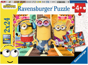 De Minions in Actie Puzzel 2 x 24 stukjes