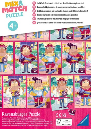 De Leukste Beroepen Puzzel (3 x 24 stukjes)-2