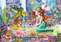 Betoverende Zeemeerminnen Puzzel (2 x 24 stukjes)-3