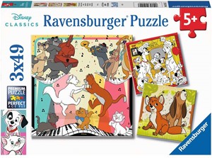 Disney Multiproperty Puzzel 3 x 49 stukjes