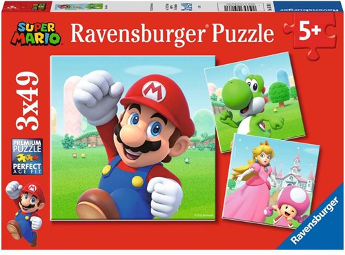 Super Mario Puzzel (3 x 49 stukjes)
