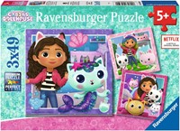 Gabby's Dollhouse Puzzel (3x49 stukjes)
