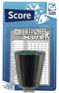Dobbelset Dobbelbeker Scoreblok Dobbelstenen