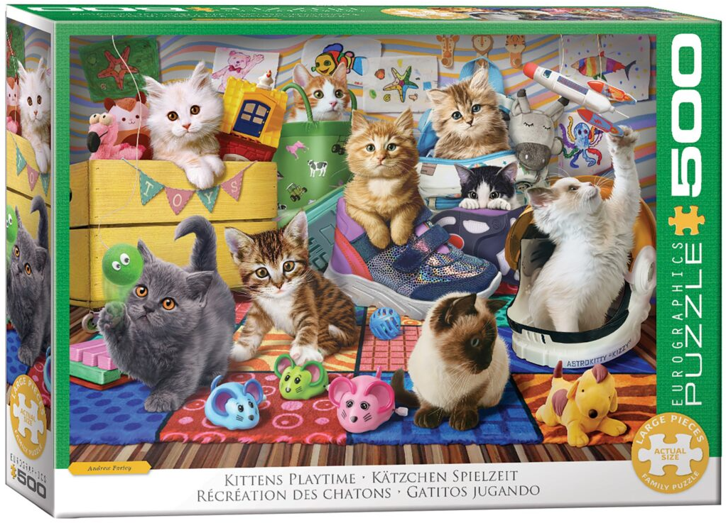 Andrew Farley - Kittens Playtime Puzzel (500 stukjes) - kopen bij