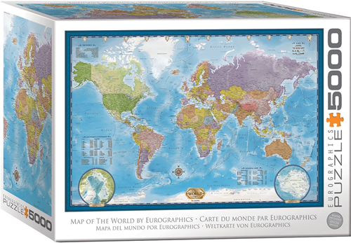 World Map Puzzel (5000 stukjes)