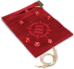Tabletop Series - Roll on a Scroll Dice Set with Case - Red