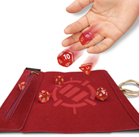 Tabletop Series - Roll on a Scroll Dice Set with Case - Red-2