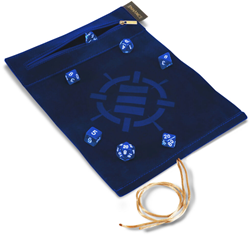 Tabletop Series - Roll on a Scroll Dice Set with Case - Blue