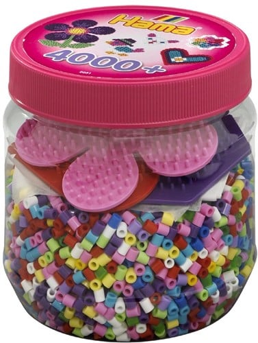 Hama Strijkkralen - Pot Roze (4000 stuks)