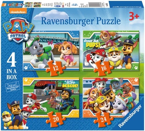 Paw Patrol Puzzel (4 in a box)