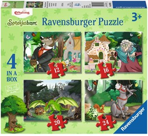 Ravensburger Efteling Onderweg In Het Sprookjesbos Puzzel 4 In 1 ravensburger kopen in de aanbieding