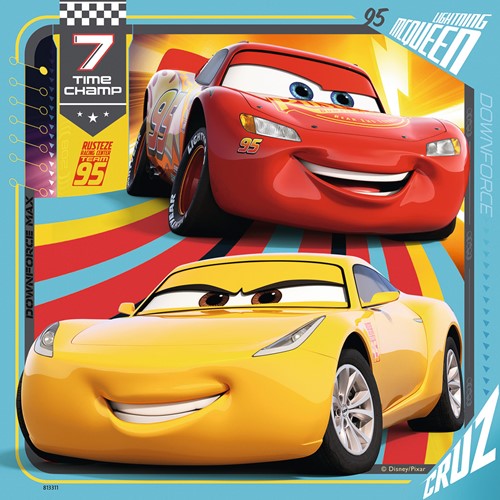 Disney Cars 3 Puzzel - Legendes van de baan (3 x 49 stukjes)-2