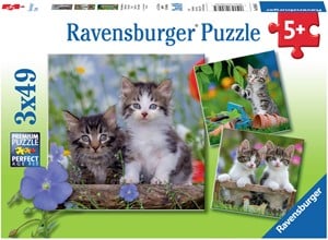 Afbeelding van het spelletje Jonge Katjes Puzzel (3 x 49 stukjes)