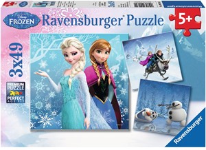 Disney Frozen - Avontuur in Winterland Puzzel (3x49 stukjes)