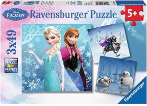 Ravensburger Disney Frozen Avontuur In Winterland Puzzel 3X49 Stukjes ravensburger kopen in de aanbieding