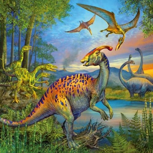 Dinosauriërs Puzzel (3x49 stukjes)-3