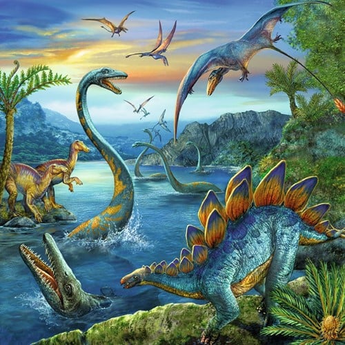 Dinosauriërs Puzzel (3x49 stukjes)-2