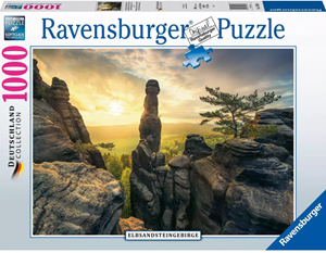 Afbeelding van het spel Verlichting Elbezandsteengebergte Puzzel (1000 stukjes)