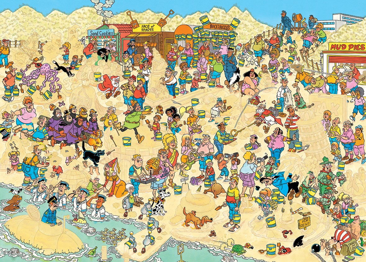 Jan van Haasteren Zandsculpturen (1000 stukjes) kopen bij