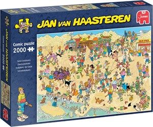 Jan van Haasteren Zandsculpturen 2000 stukjes