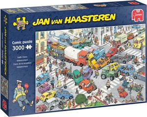 Afbeelding van het spel Jan van Haasteren - Verkeerschaos (3000 stukjes)