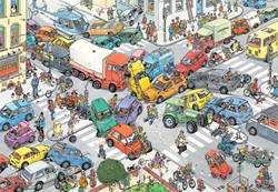 Jan van Haasteren - Verkeerschaos (3000 stukjes)