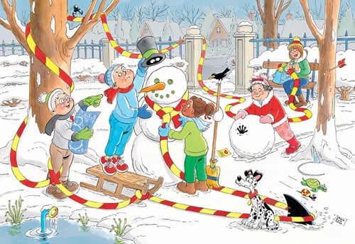 Jan van Haasteren - Junior De Sneeuwman (150 stukjes)-2
