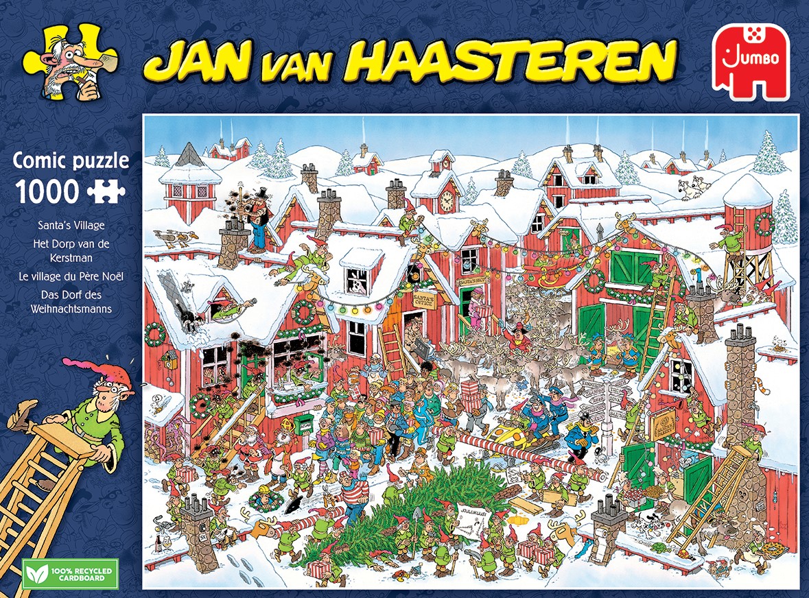 kleding ademen Promotie Jan van Haasteren - Het Dorp van de Kerstman (1000 stukjes) - kopen bij  Spellenrijk.nl