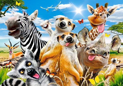 African Selfie Puzzel (500 stukjes)-2