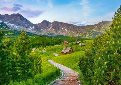 Trail in Tatras, Poland Puzzel (500 stukjes)-2