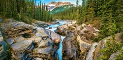 Mistaya Canyon, Banff National Park, Canada Puzzel (4000 stukjes)