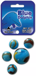 Blue Dolphin knikkers (21 stuks)