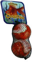 2 Goldfish knikkers (42mm)