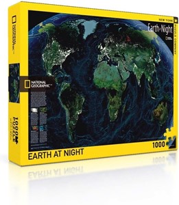 Afbeelding van het spelletje National Geographic - Earth at Night Puzzel (1000 stukjes)