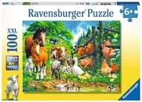 Dierenbijeenkomst Puzzel (100 XXL stukjes)