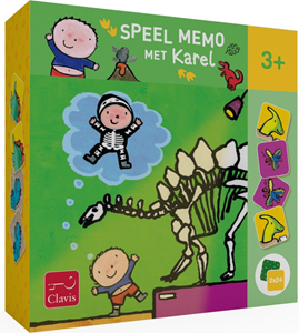 Afbeelding van het spelletje Clavis - Speel met Karel Hallo Dino Memo