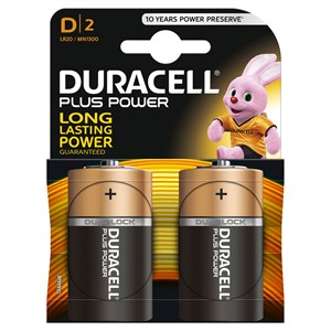 Afbeelding van het spel Duracell Batterijen Plus Power D MN1300 / LR20 (2 stuks)