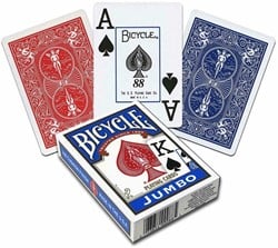 Bicycle Pokerkaarten - Rider Back Jumbo
