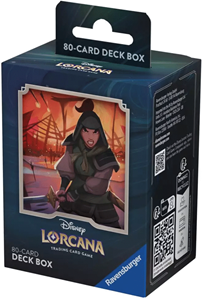 Afbeelding van het spel Disney Lorcana TCG - Rise of the Floodborn Deck Box - Mulan
