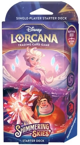 Disney Lorcana TCG - Shimmering Skies Starter Deck - Elsa & Wreck-It Ralph