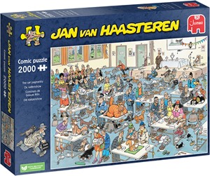 Afbeelding van het spelletje Jan van Haasteren - De Kattenshow Puzzel (2000 stukjes)