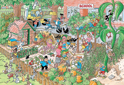 Jan van Haasteren Junior 18 - De Schooltuin (360 stukjes)-2
