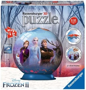 Afbeelding van het spelletje 3D Puzzel - Frozen 2 Bal (72 stukjes)